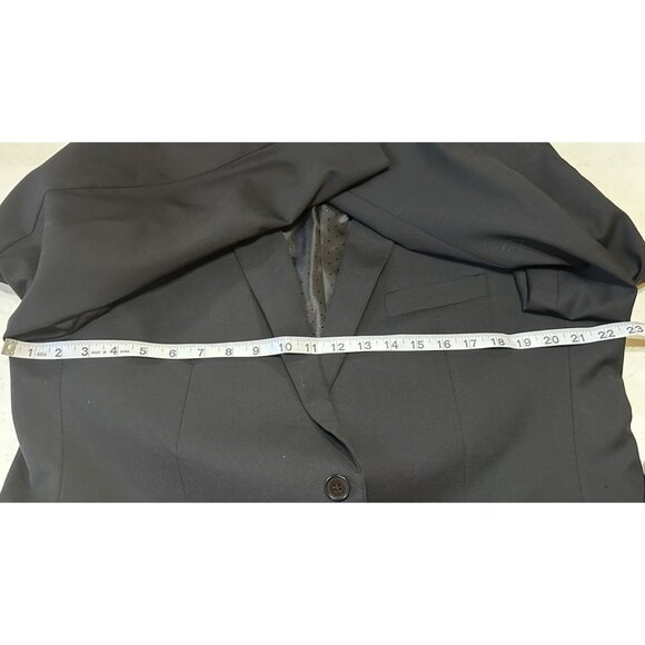 Linea Uomo Modern Fit Men's Blazer Jacket Wool Black Size 44R 38" Waist (READ) - Picture 8 of 16